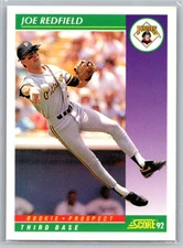# 412 Joe Redfield Rookie Pittsburgh Pirates 1992 Score