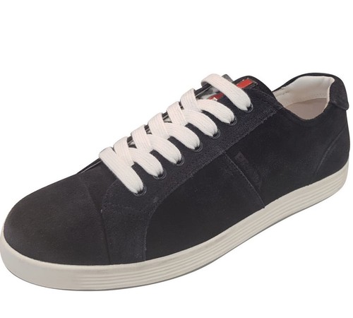 PRADA Prada men's shoes black suede 