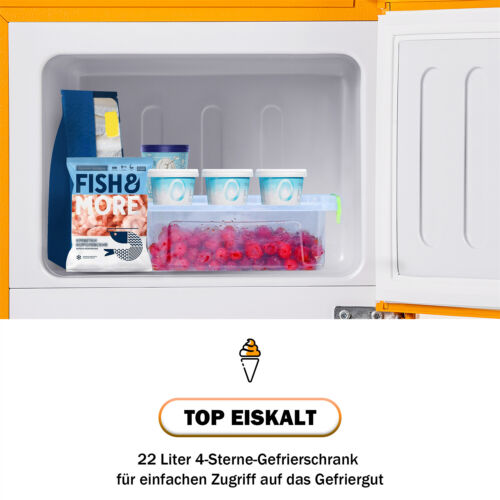 Kühlschrank mit Gefrierfach klein Getränkekühlschrank 60Liter Kompaktkühlschrank - Bild 7 von 15