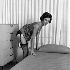 1960s Negative-sexy brunette pinup girl Dee Schell-cheesecake t258674