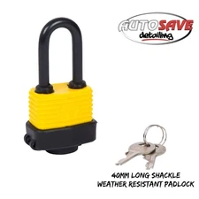 BlueSpot - 40mm Long Shackle Weather Resistant Padlock