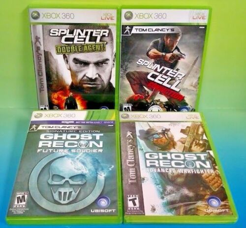 4 Tom Clancy's Games : Ghost Recon Warfighter Splinter Cell - Microsoft Xbox 360 - Photo 1 sur 1