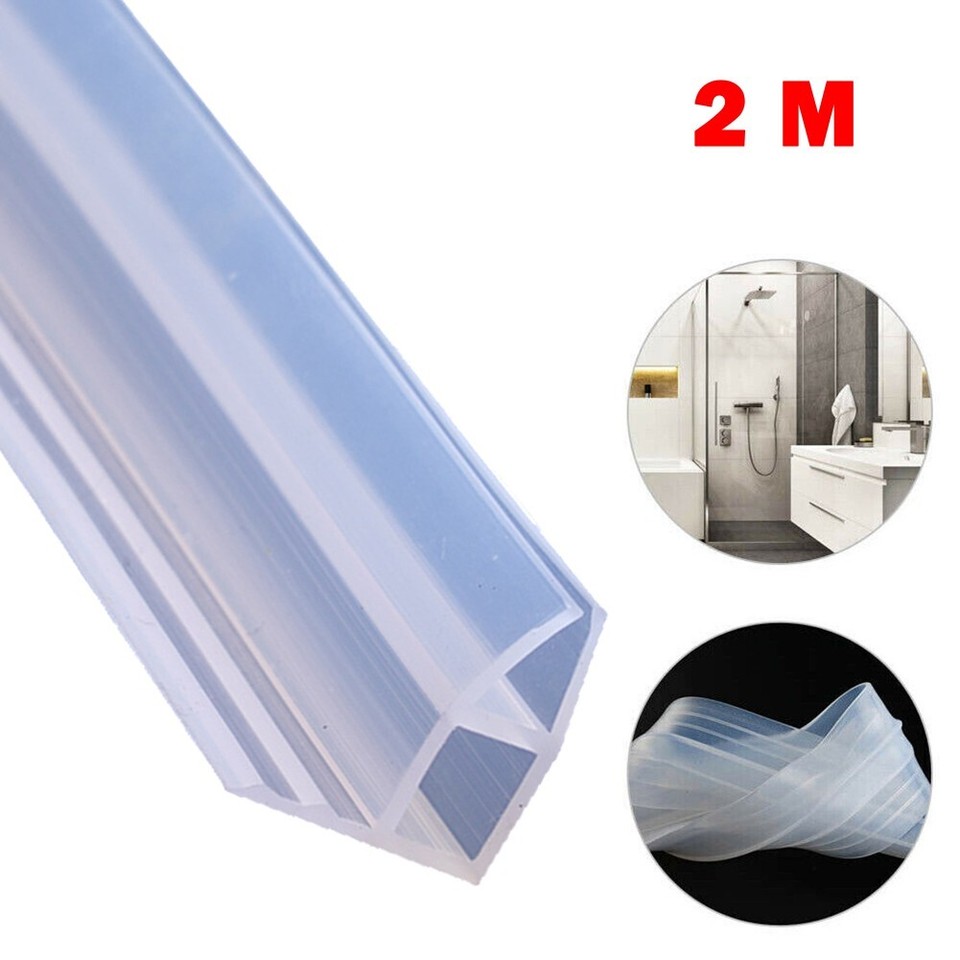 2M Rubber Seal Strip for Glass Shower Doors Efficient Water Retention