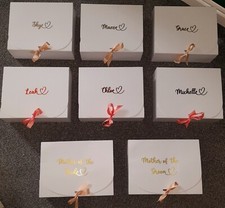 personalised wedding bridesmaid/page boy/mother of the bride proposal box