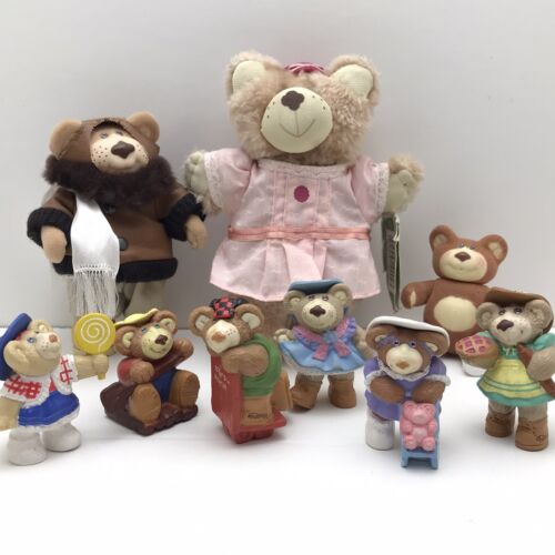 Furskins Bears Lot Vintage 1980’s Figures Xavier Roberts PVC & Plush Fannie