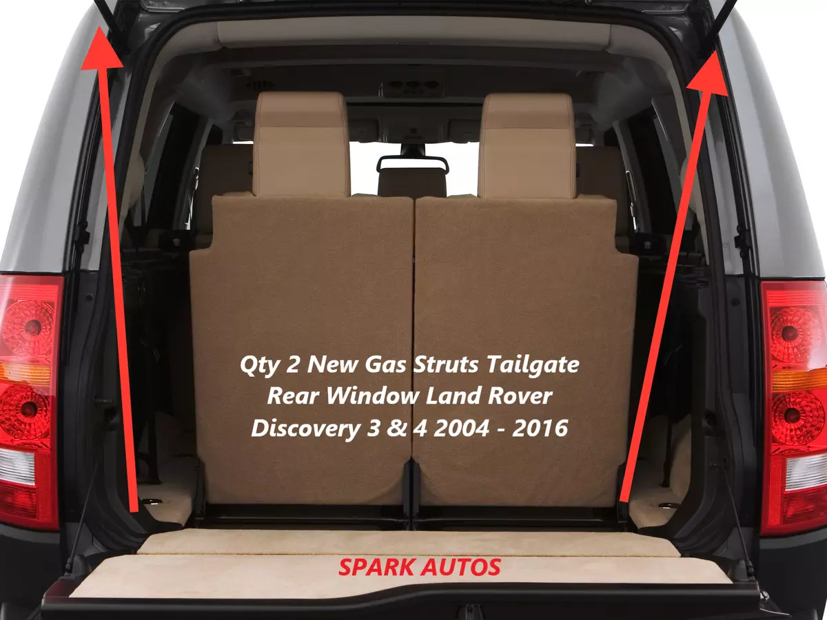 Qty 2 New Gas Struts Tailgate Rear Window Land Rover Discovery 3