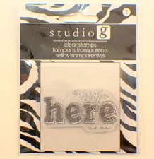 Studio G Needed You to Know I'm Here for You Cling Clear Rubber Stamp