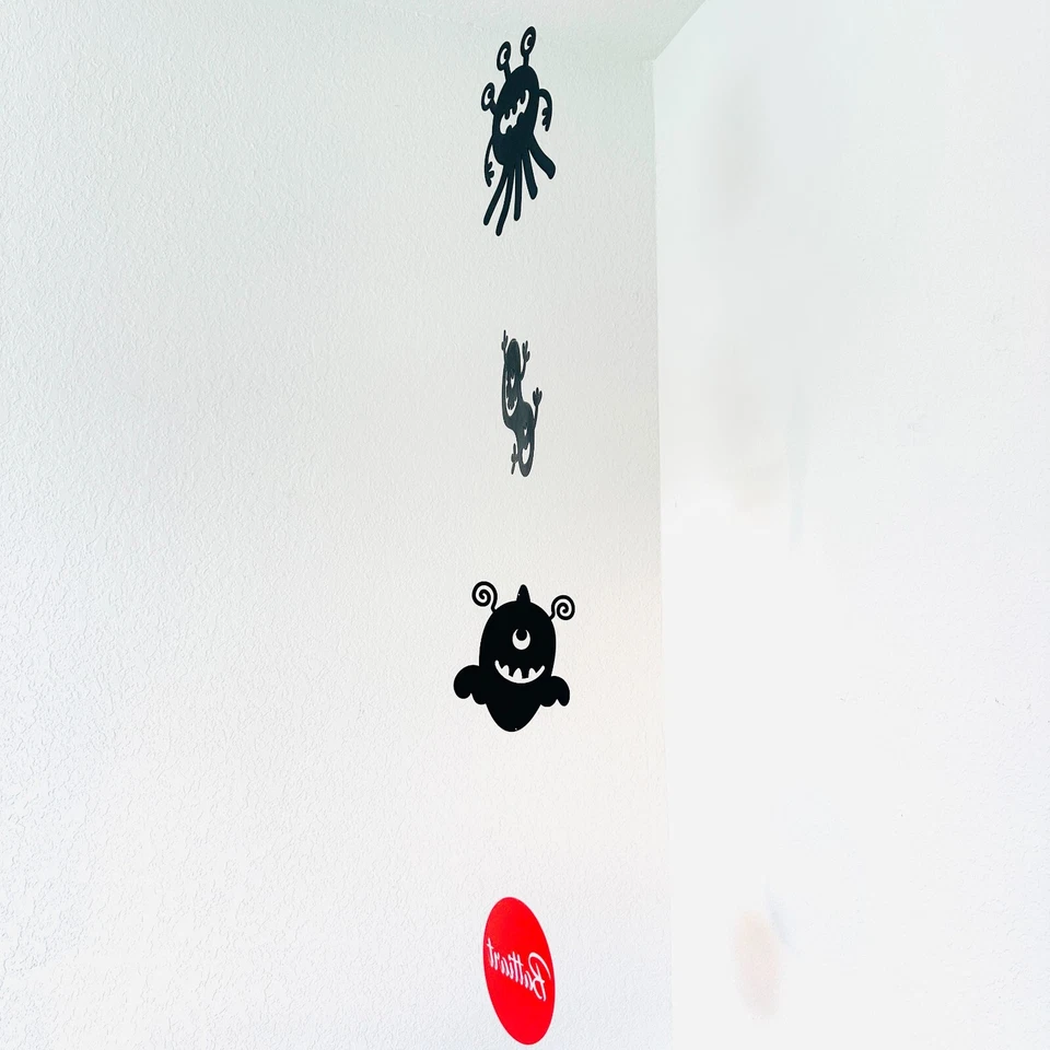 Adorable Monstruo Colgante Móvil Divertido y Divertido Decoración para Habitaciones Infantiles Foto 3 de 4