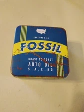 Vintage Fossil Coast To Coast Auto Oil Can Empty 