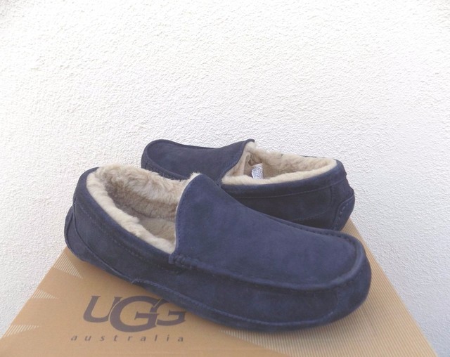 ugg slippers navy blue