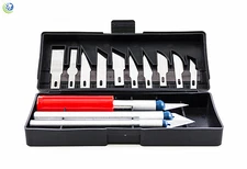 Dental Lab Gordon Knife Scalpel Razor Blade Precision Kit Cutter Set 13PC