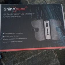 ShineWell Air Compression Leg Massager SW-023A Gray 3 Modes 3 Intensities