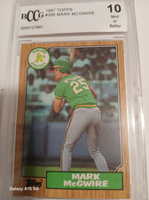 Topps 1987 Mark McGwire #366 Oakland Athletics BCCG 10 Graded Card