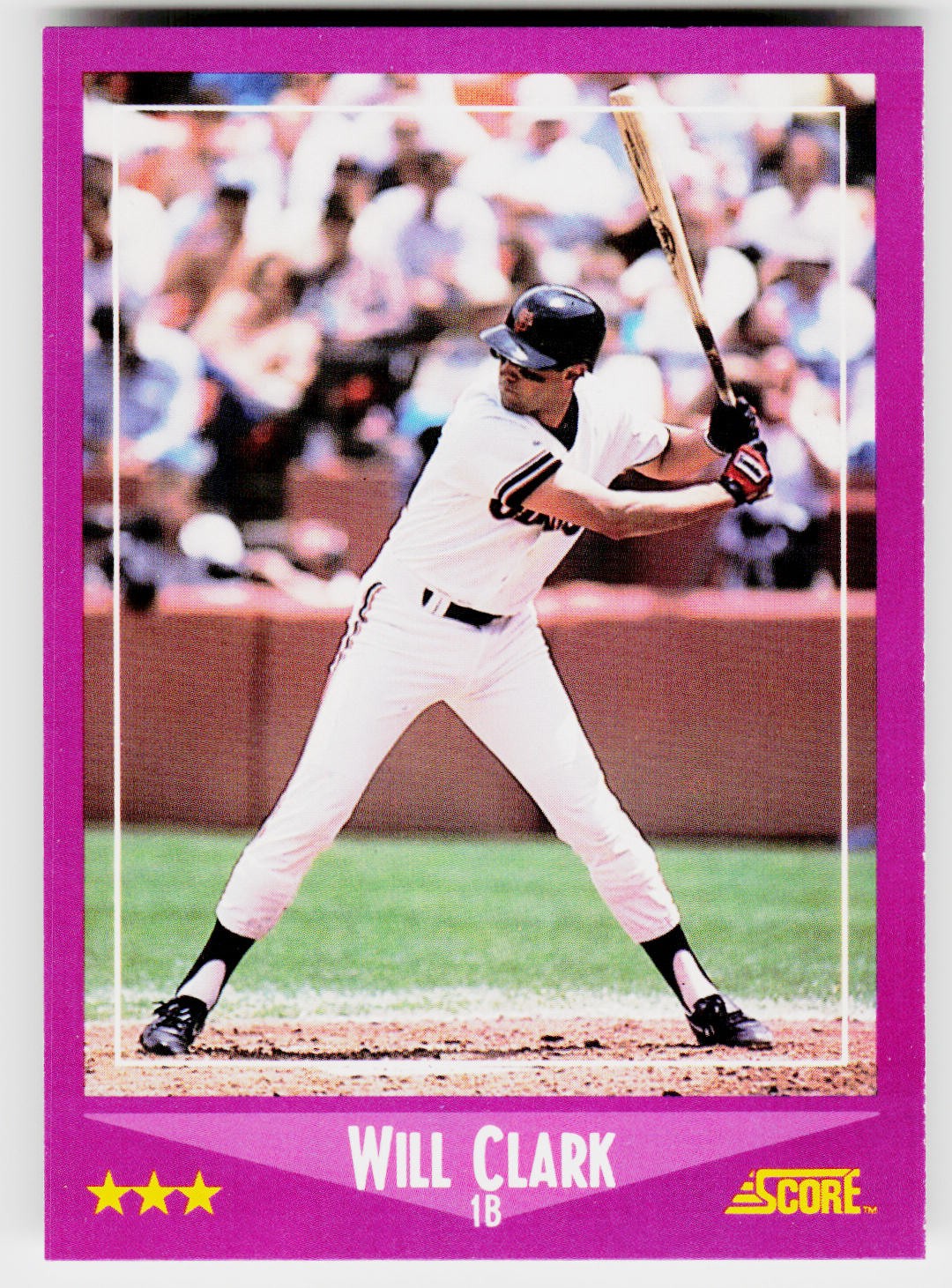 Will Clark, 1988 Score, #78, San Francisco Giants,