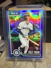 2026 Topps Series 1 Cole Young Blue Rainbow Foil /150 RC Mariners 129