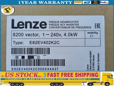 E82EV402K2C NEW LENZE E82EV402_2C Inverter 8200 vector 4.0kW E82EV402-2C