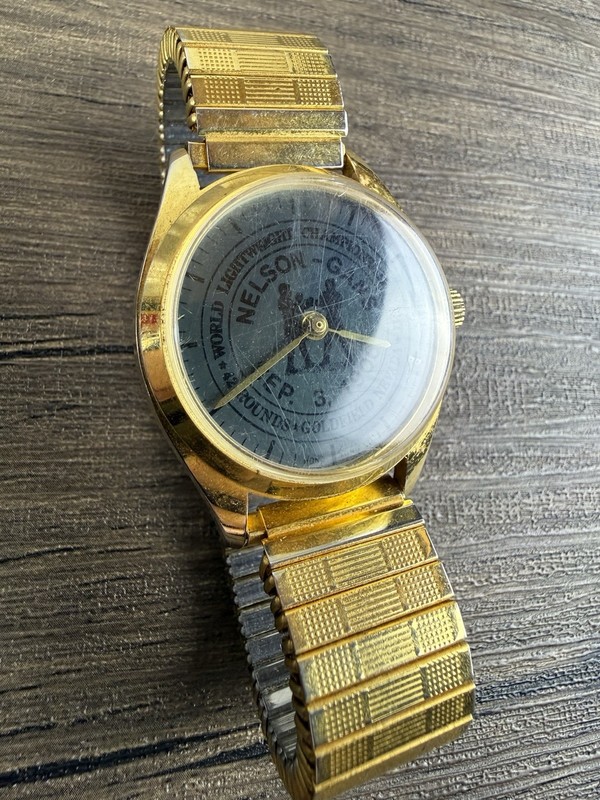 Black Boxer Joe Gans vs Battling Nelson 1906 Goldfield Fight Commemorative Watch