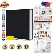 Self-Adhesive Photo Album, 60 Pages, Linen Cover, Customizable DIY Book