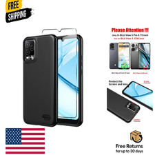 for BLU View 5 Pro Phone Case with Tempered Glass Screen Protector,Dual Layer