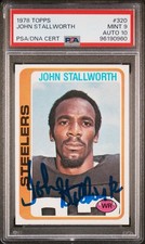 1978  John Stallworth Pittsburgh Steelers Topps #320 Rookie RC PSA 9 AUTO 10 🔥