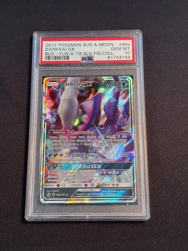 PSA 10 Darkrai GX Shiny Alt Art Promo 88a/147 Burning Shadows English Pokemon