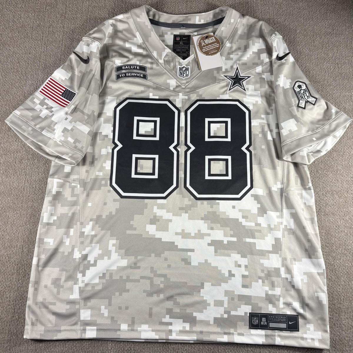 Salute To White Ceedee Lamb Jersey Dallas Cowboys Jersey Mens XL