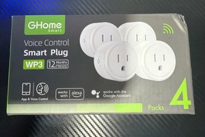 GHome Smart Voice Control Smart Plug WP3 blanc 4 Pack Alexa Google (Nouveau)