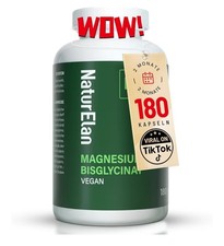 Magnesium Bisglycinate High Dose - 300 mg Magnesium per Daily Dose, 180 Vegan