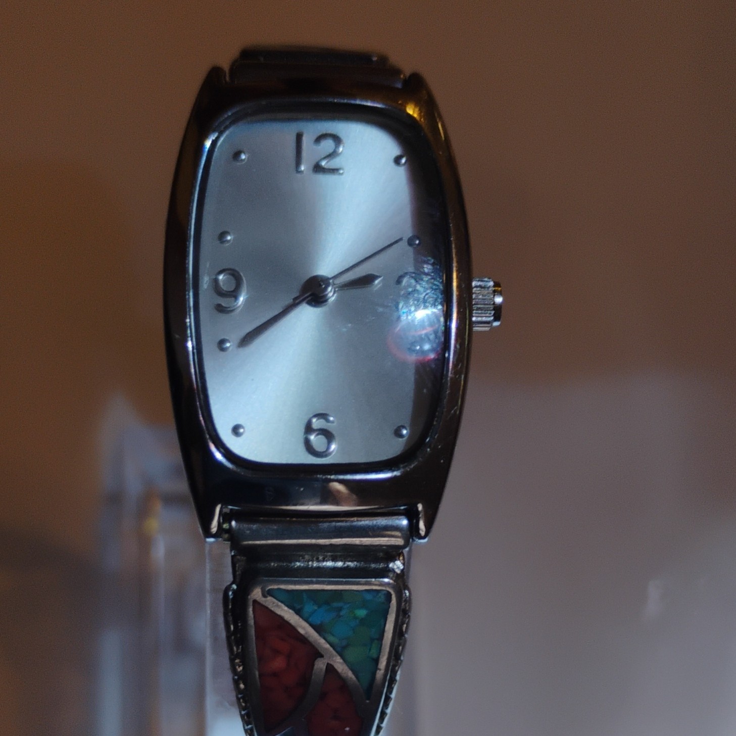 Quartz Analog Silver Rectangular Stainless Steel … - image 6