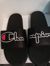 Pre Owned Men's Flip Flops Size 12 Color Black By Champion