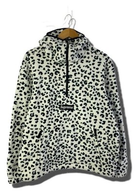 Supreme 24AW Polartec Facemask Half Zip M White Animal Print Jacket