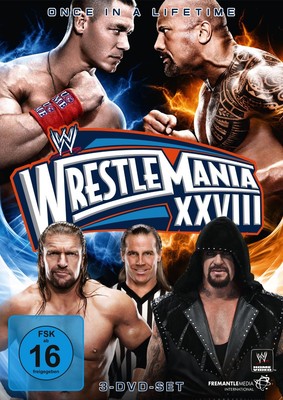JOHN/TRIPLE H/UNDERTAKER/MICHAELS,S. THE ROCK/CENA - WRESTLEMANIA 28 3 DVD NEU
