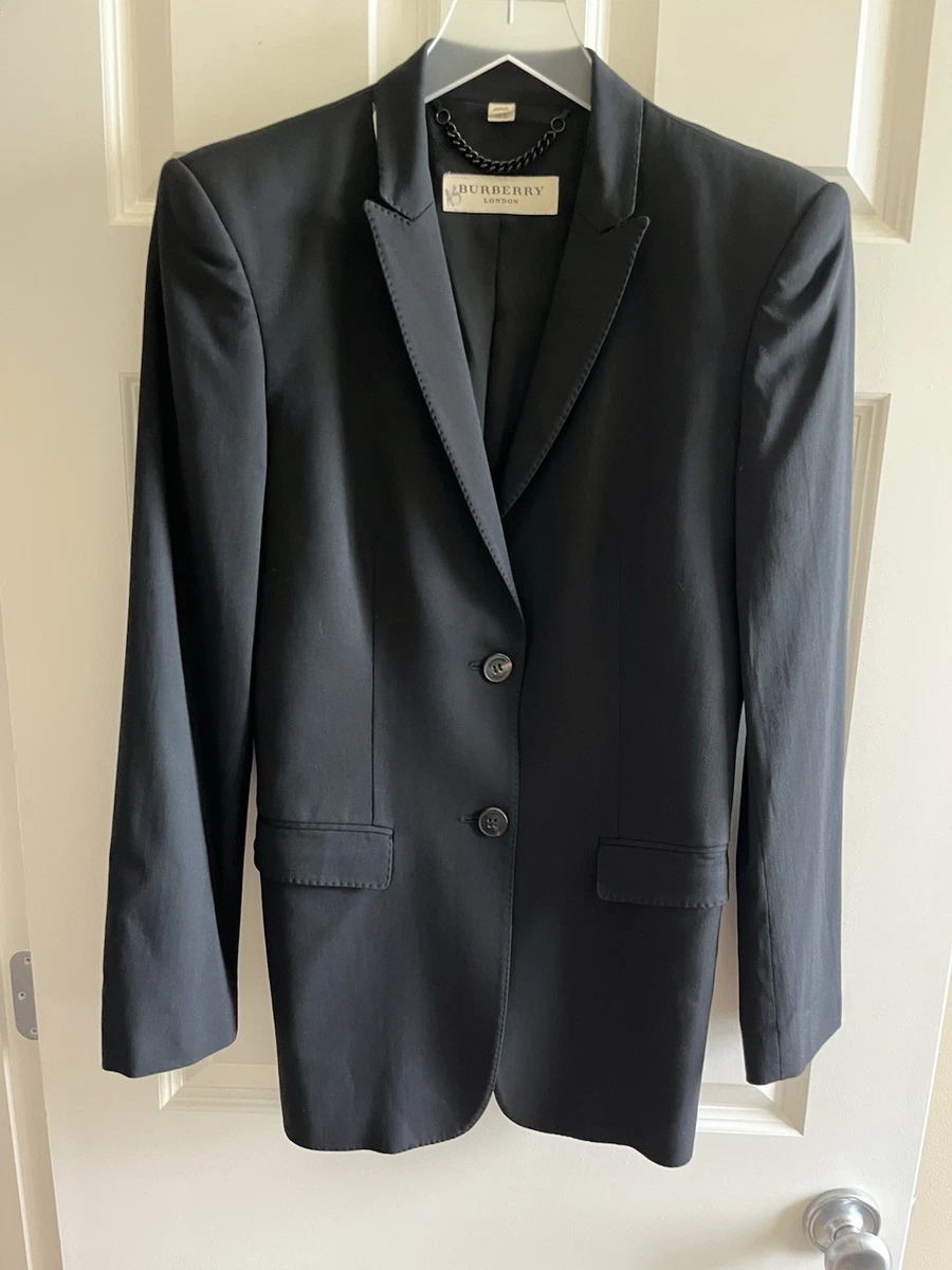 Blazer negro Burberry años 90-2000 mujer talla US8 FORRO 2 BOTONES NECESITA REPARACIÓN