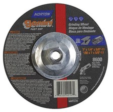 Norton NTN-662529-40147 Grinding Wheel 7x1/4x5/8 -11 Type 27 Ao Fastmetal