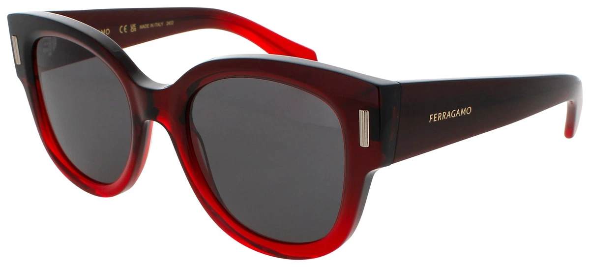 NWT Salvatore Ferragamo SF-SF2029SE Red 57mm Sunglasses Salvatore Ferragamo Red Designer Sunglasses for Women for  main image 3