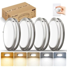 4-Pack LED Flush Mount Ceiling Light Dimmable Fixture For Kitchen Bedroom 13INCH