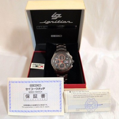 SEIKO Ignition BAR HONDA LIMITED Watch SBHQ011 Wristwatch 7T92-0GJ0 Takuma Sato
