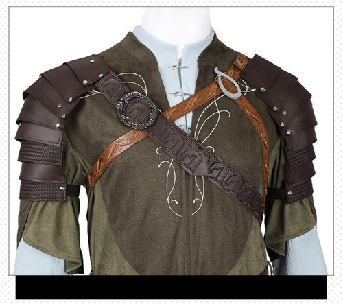 LOTR Legolas Costume Il Signore degli Anelli Compagnia dell'Anello Cosplay Outfit - Foto 9 di 22