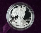 1989-S American Silver Eagle Proof 1oz - Complete OGP Box & COA - Never Removed