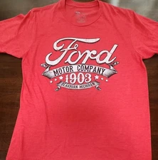 Ford Motor Company 1903 Dearborn Michigan Red  T-Shirt Mens Size Large T15