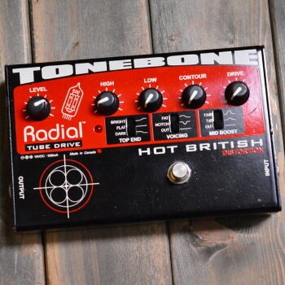 TESTED w/Power cable RADIAL Distortion Effect Pedal TONEBONE HOT BRITISH Used