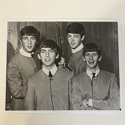 Early Beatles Group Press Photo 8 x10  John Paul George Ringo Glossy Black White
