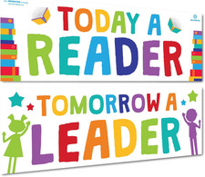 Classroom Decorations - Reading Banner and Poster for Teachers - Bulletin Board