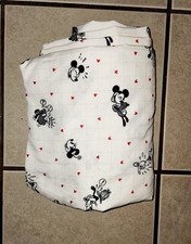 Disney Mickey Mouse Sketch "The Big One Kids" Twin Bed Flat Sheet