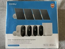 AOSU Solar Camera Security Outdoor - 3K/5MP Security Cameras Wireless...