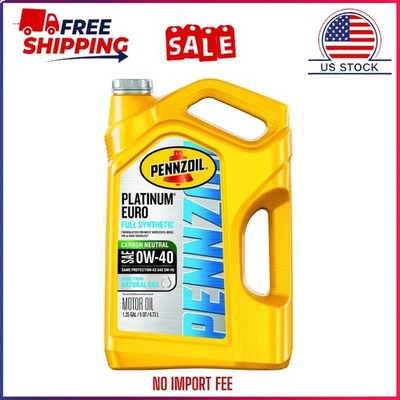 Pennzoil Platinum Euro Full Synthetic 0W-40 Motor Oil 5 Quart