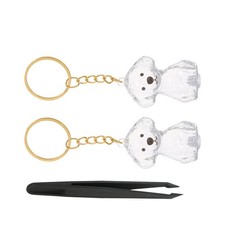 Pet Memorial Hair Keepsake Charm Storage Box Dog Pendant Keychain