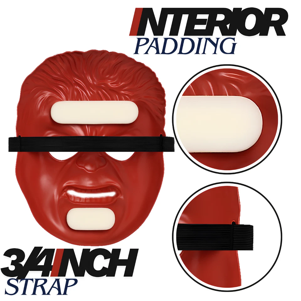 Kids Red Hulk Mask — RULK Ross Red Hero Mask Inspired by Marvel Avengers Masks - Image 3 of 3