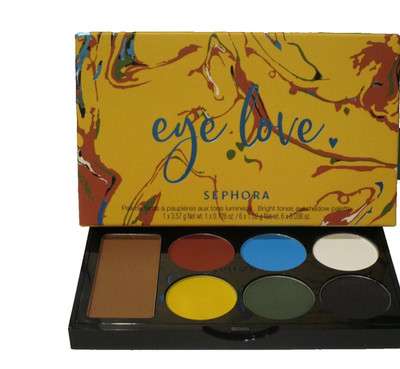 SEPHORA COLLECTION EYE LOVE EYESHADOW PALETTE BRIGHT TONES SEE PICTURE