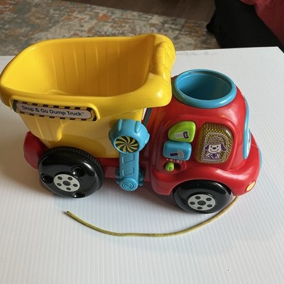 VTech Drop & Go Dump Truck Red Electronic Learning Toy Works